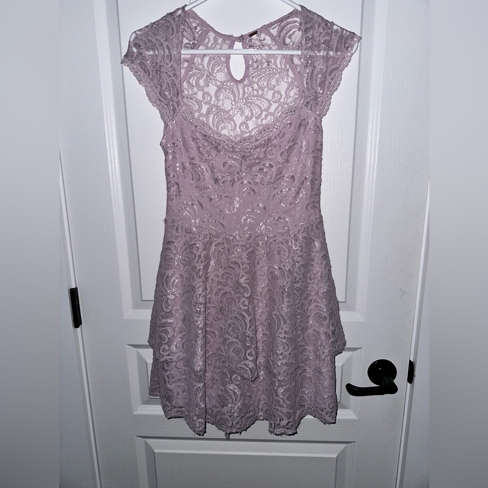 Free People lace lilac dress. New with tags size 0
